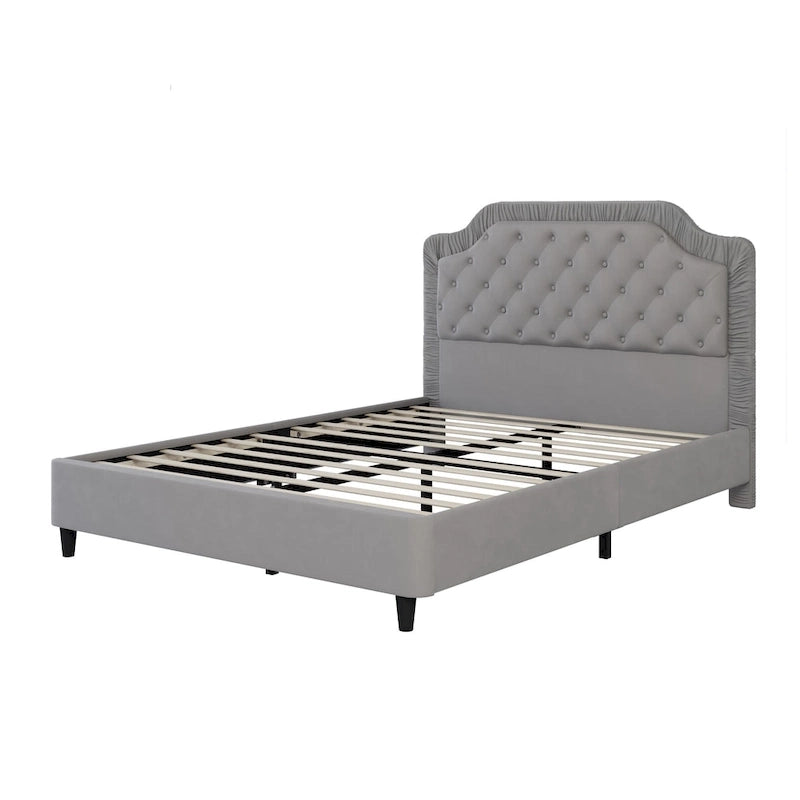 Modern Queen Size Upholstered Bed