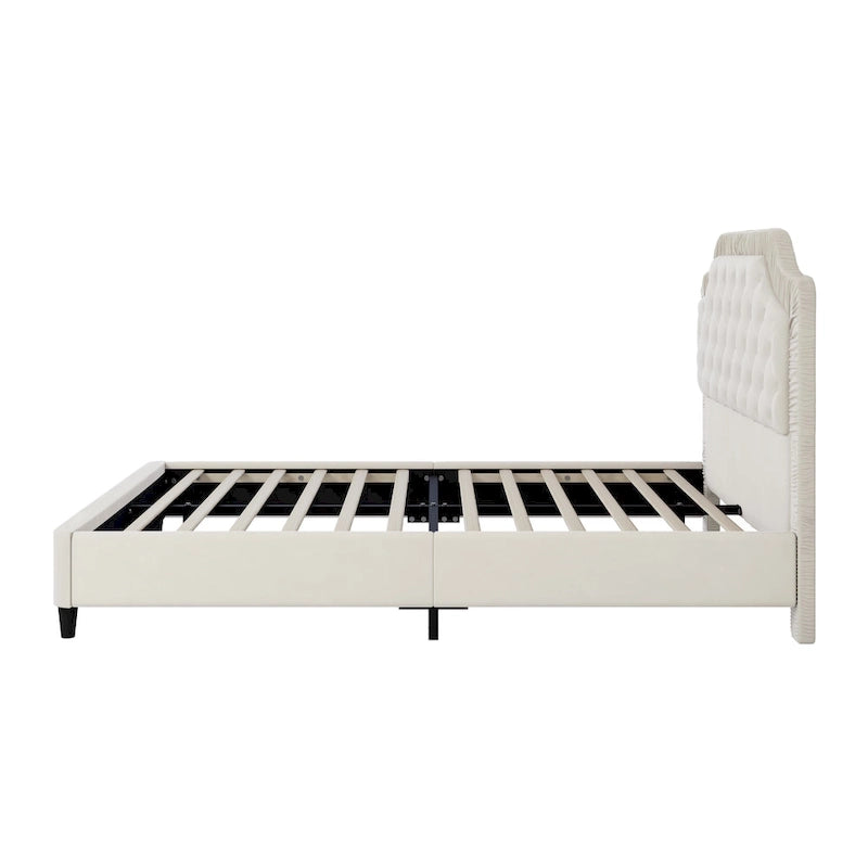 Modern Queen Size Upholstered Bed