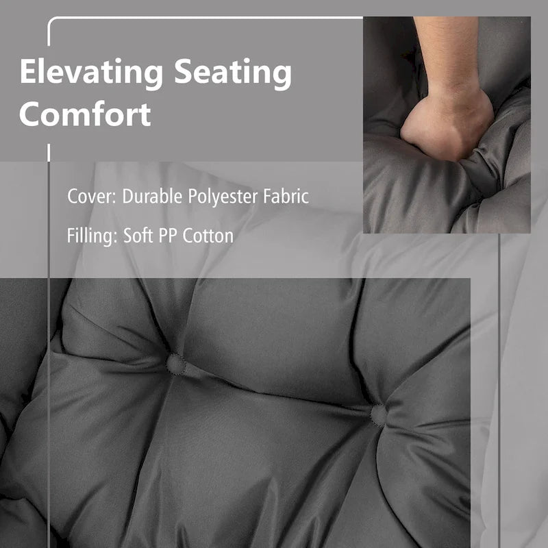 Lounge Accent Armchair with Folding Footrest