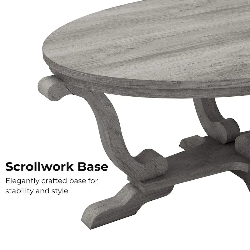 Farmhouse Vintage Grey 48-inch Coffee Table