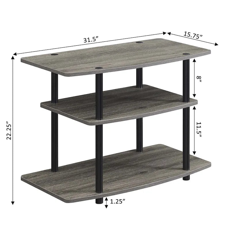 3 Tier TV Stand for TVs up to 37 Inches