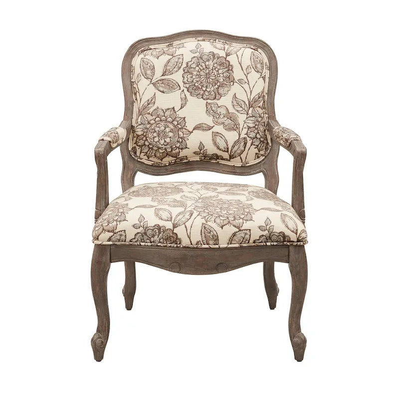 Camel Back Exposed Wood Chair