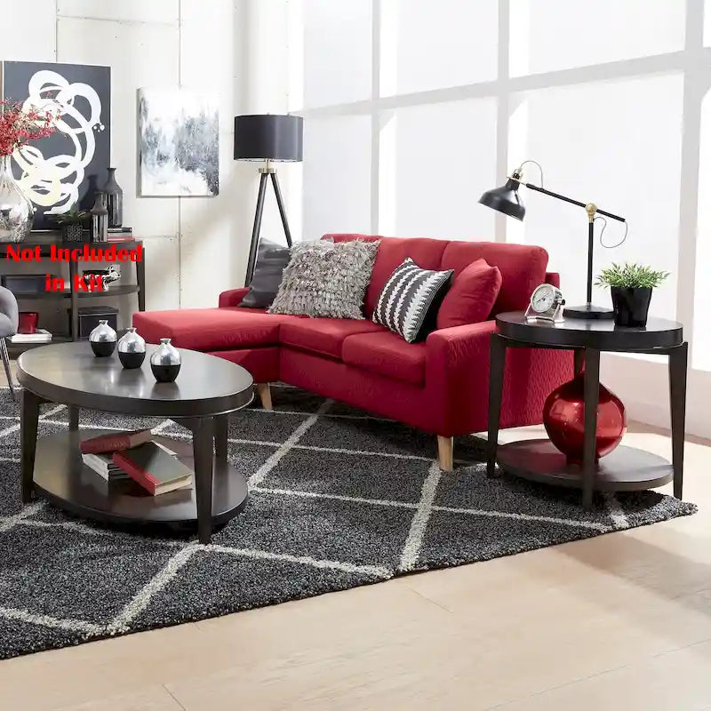 3 Piece Living Room Table Set - Cocktail Table & 2 End Tables