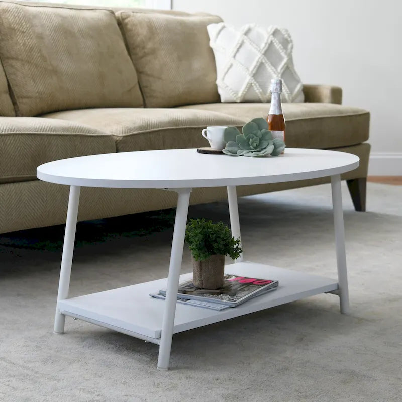 Coffee Table with Storage Shelf