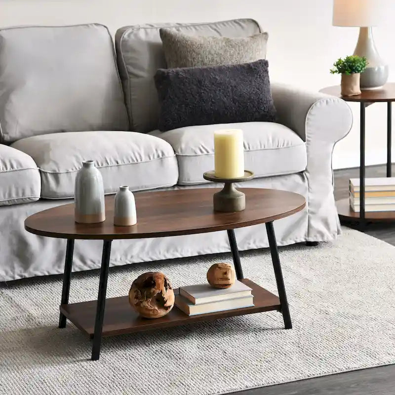 Coffee Table with Storage Shelf