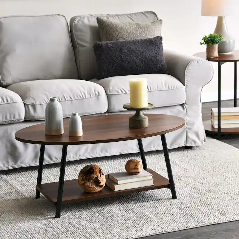Coffee Table with Storage Shelf