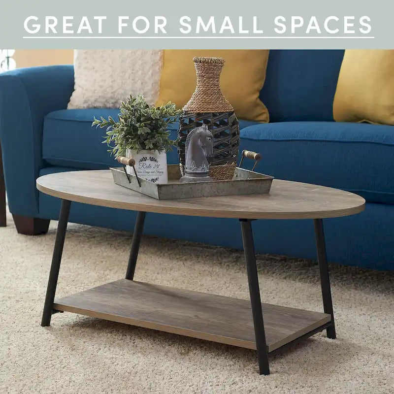 Coffee Table with Storage Shelf