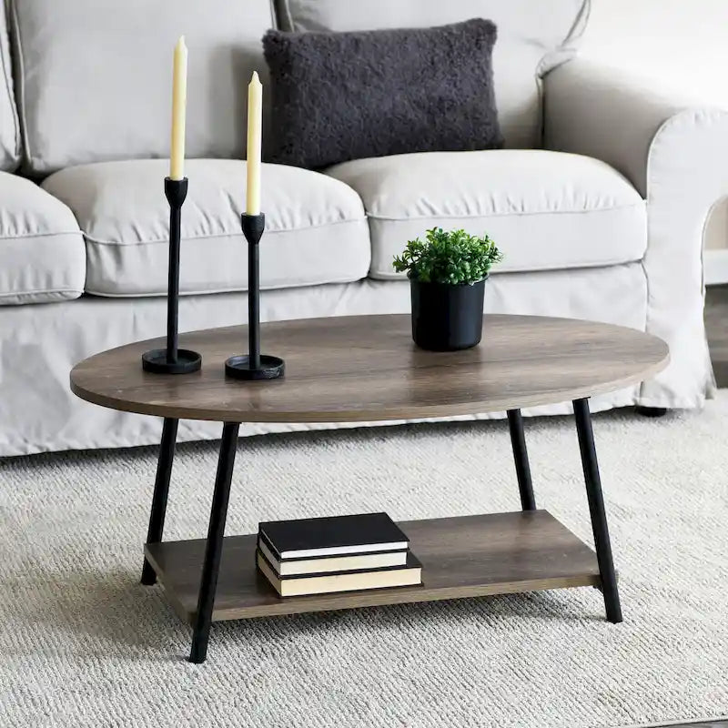 Coffee Table with Storage Shelf
