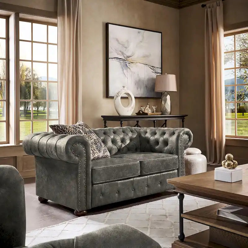 Tufted Chesterfield Loveseat