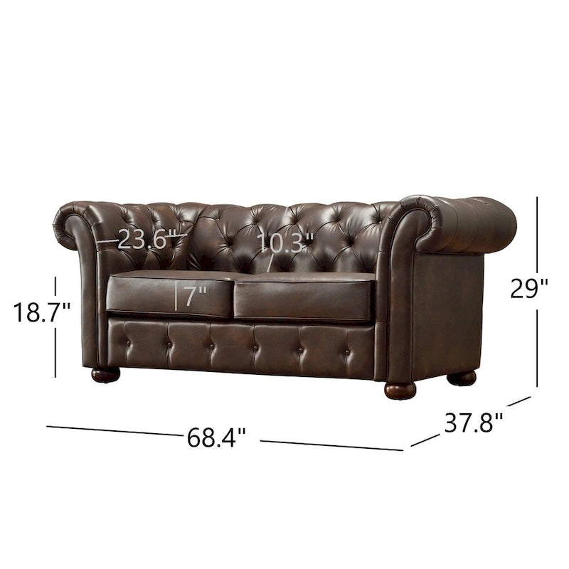 Tufted Chesterfield Loveseat