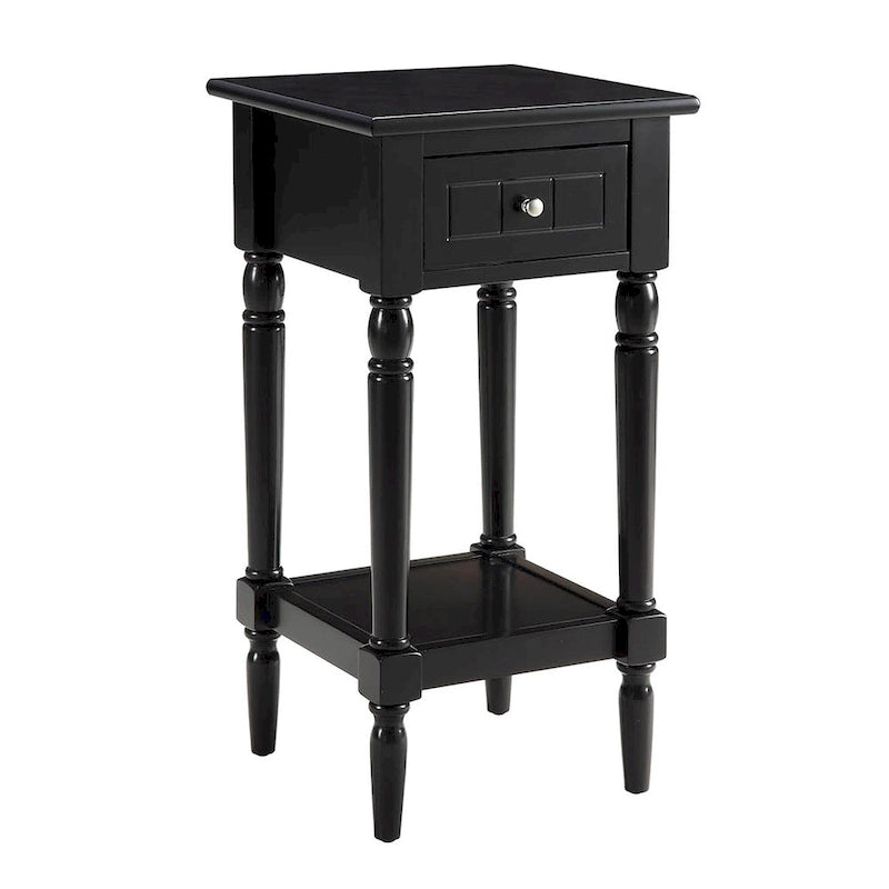 French Country 1 Drawer Accent Table with Shelf