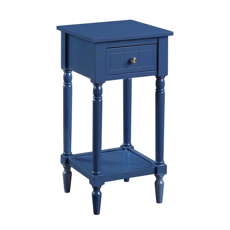 French Country 1 Drawer Accent Table with Shelf