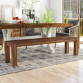 Anaisha Rustic Solid Mango Wood Dining Bench by 
