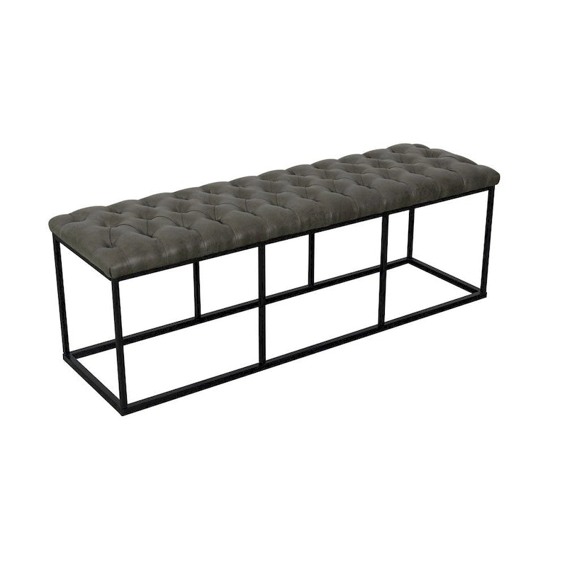 Modern Faux Leather Decorative Storage Bench