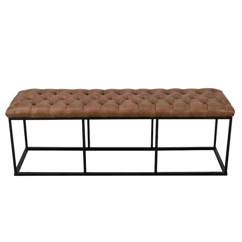 Modern Faux Leather Decorative Storage Bench