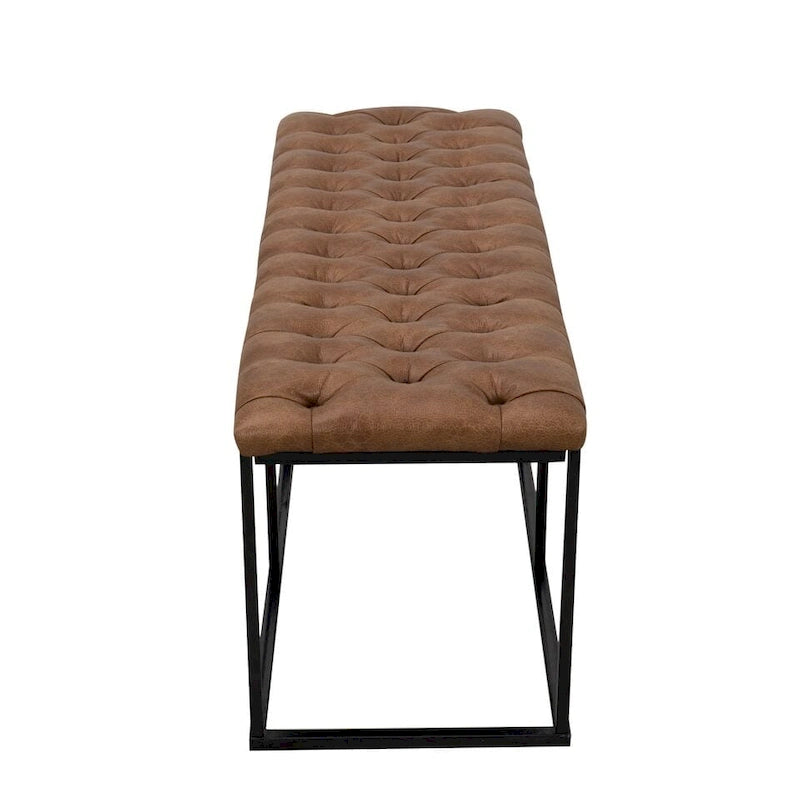Modern Faux Leather Decorative Storage Bench
