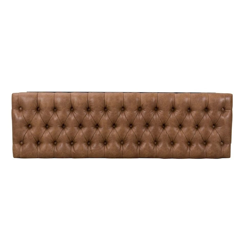 Modern Faux Leather Decorative Storage Bench