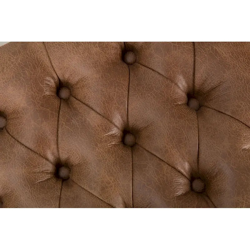 Modern Faux Leather Decorative Storage Bench