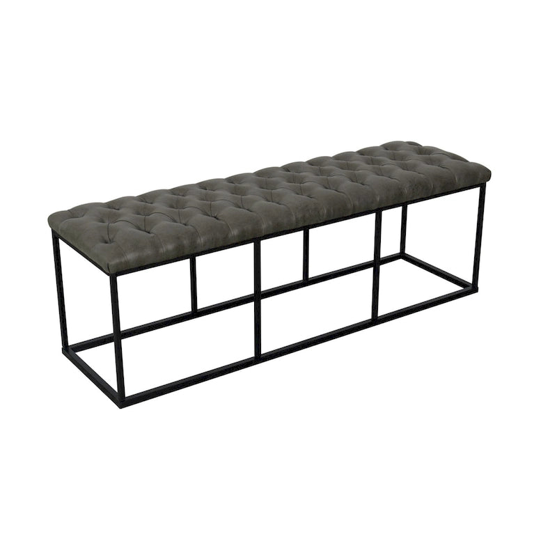 Modern Faux Leather Decorative Storage Bench