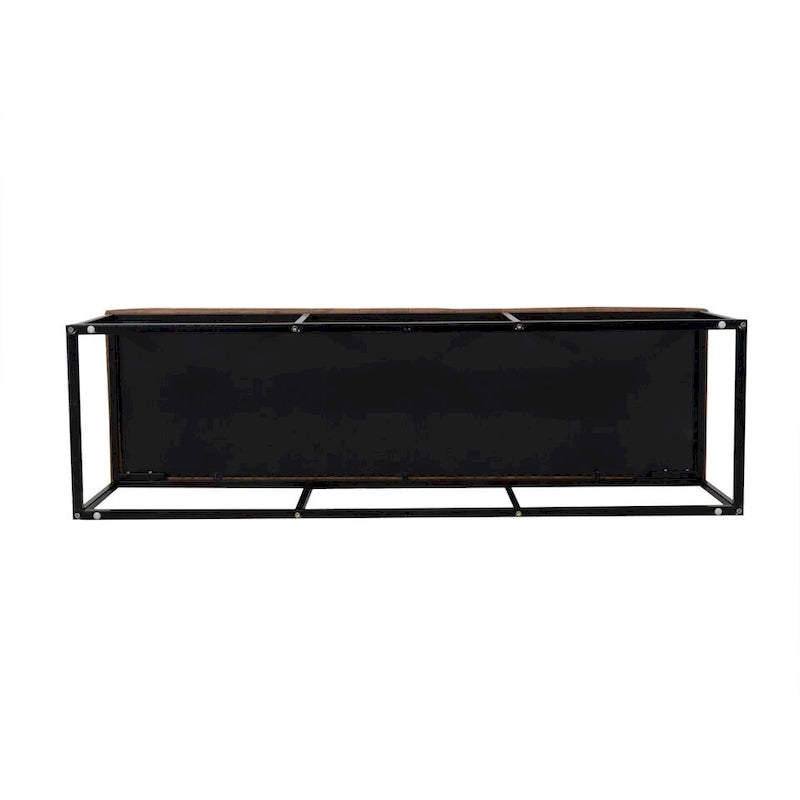 Modern Faux Leather Decorative Storage Bench