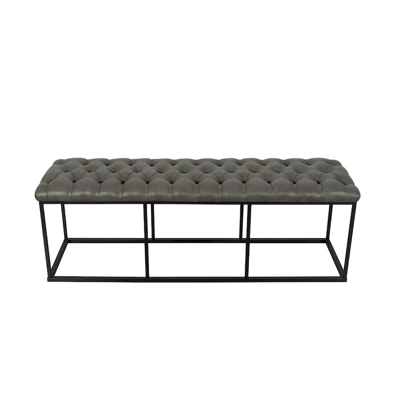 Modern Faux Leather Decorative Storage Bench