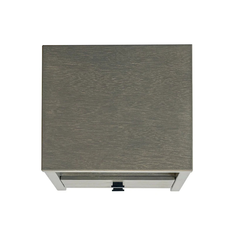 Wood Storage End Table