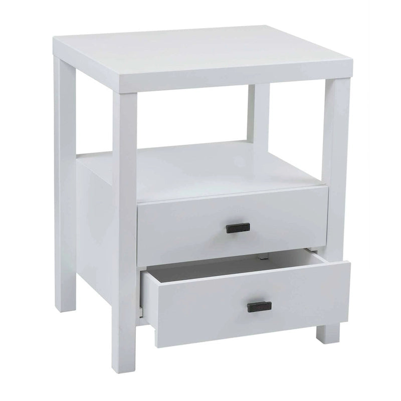 Wood Storage End Table