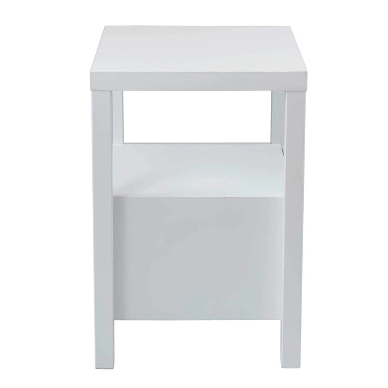 Wood Storage End Table