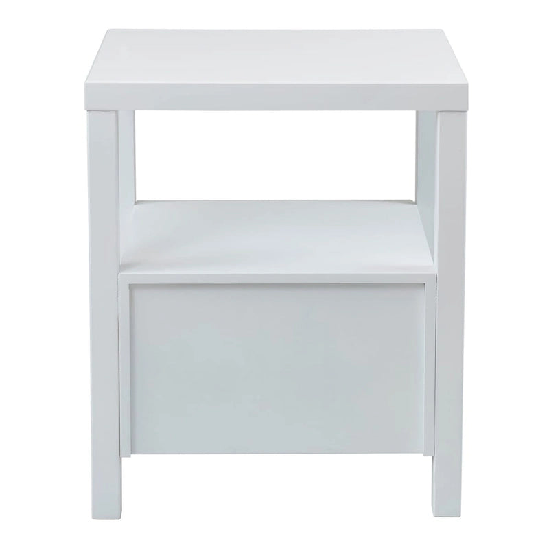 Wood Storage End Table