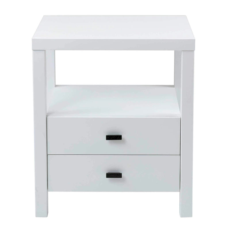 Wood Storage End Table