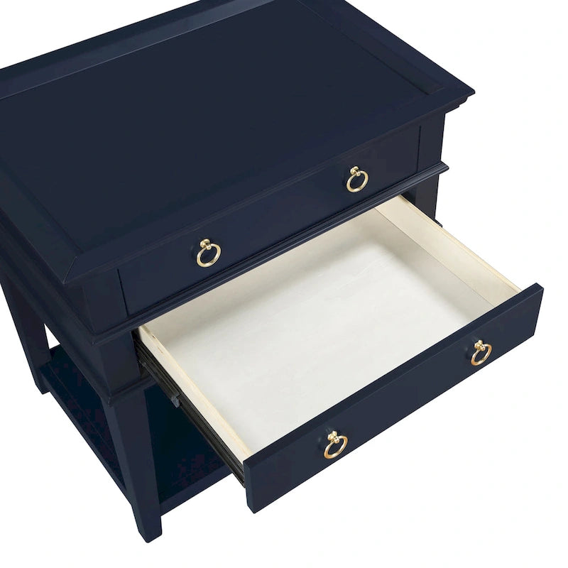 Collette 2-Drawer Tray Top Nightstand by 