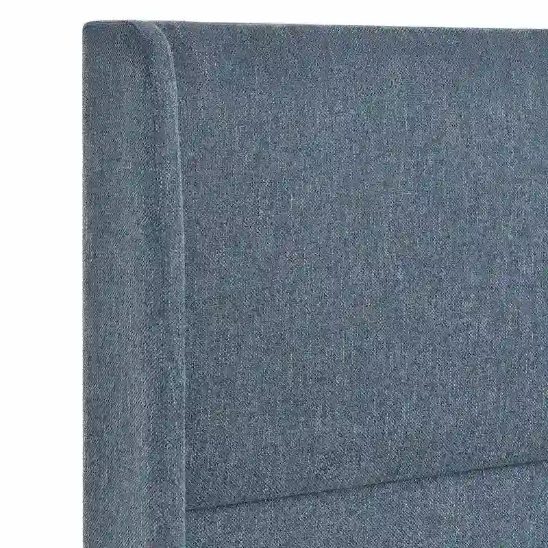 Upholstered Wingback Platform Bed