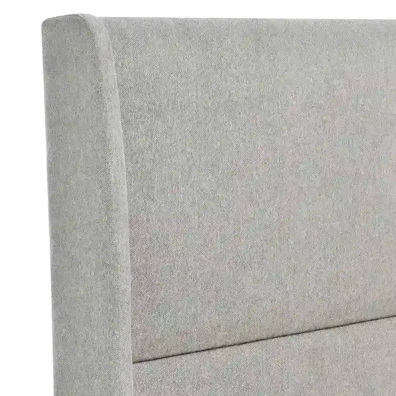 Upholstered Wingback Platform Bed