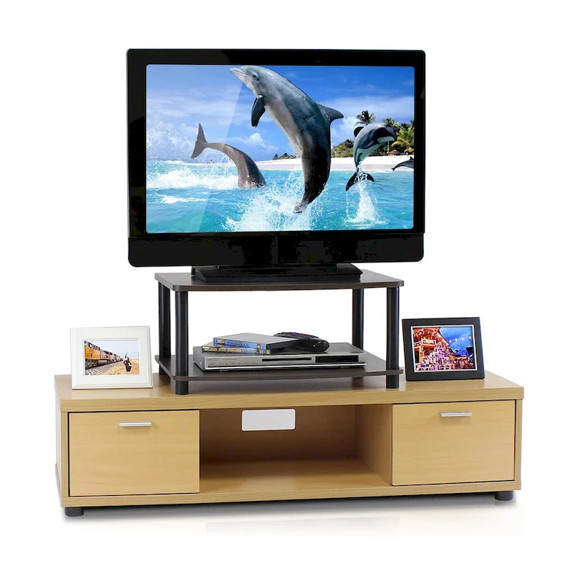 2-Tier Elevated TV Stand