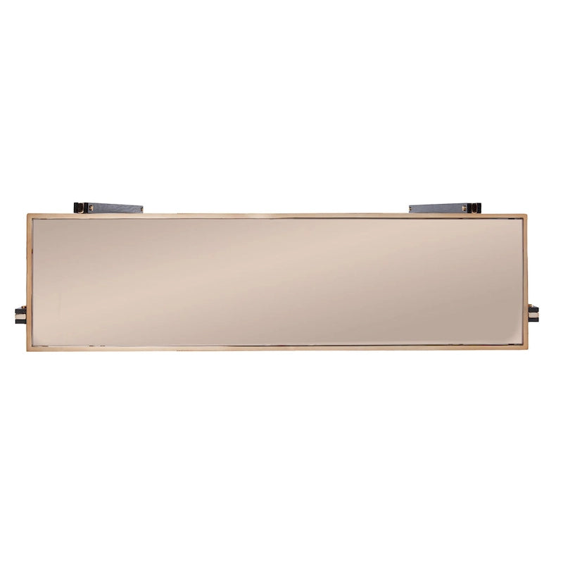Transitional Champagne Metal Console Table