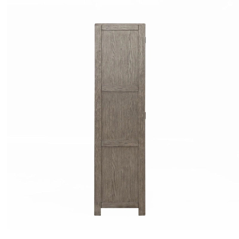 Cobblestone Oak Armoire for Bedroom Storage - Width 54 x Depth 20 x Height 75