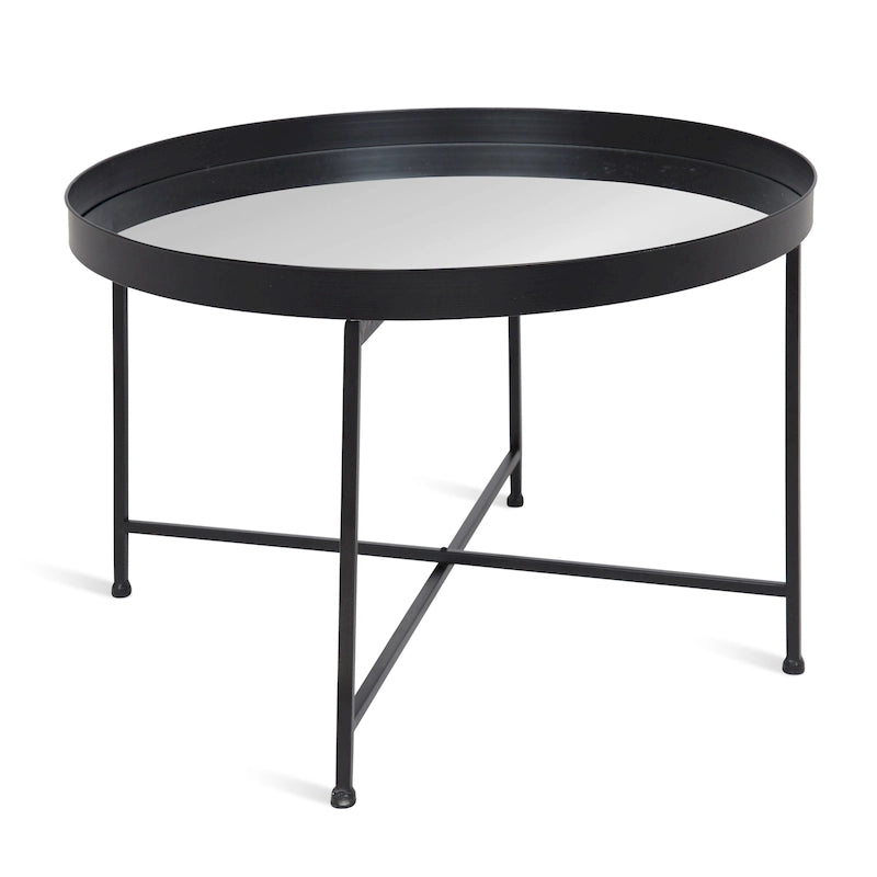 Round Metal Coffee Table - 28.25x28.25x19