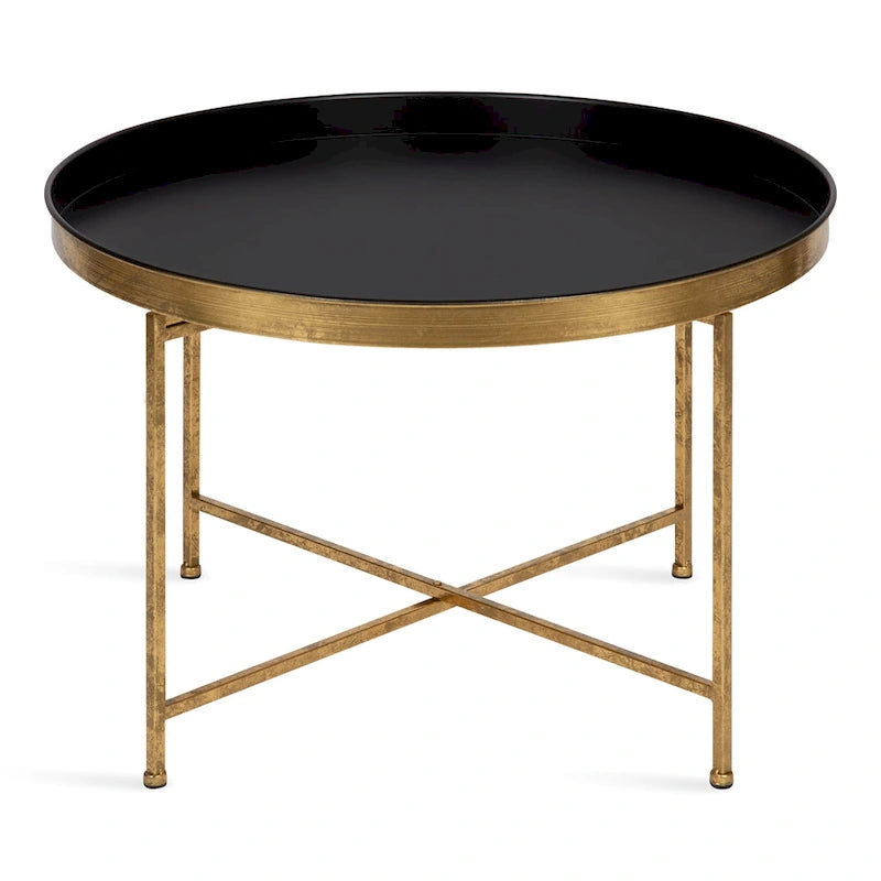 Round Metal Coffee Table - 28.25x28.25x19