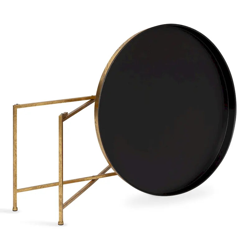 Round Metal Coffee Table - 28.25x28.25x19