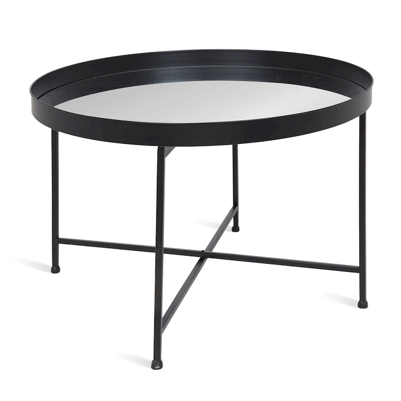 Round Metal Coffee Table - 28.25x28.25x19