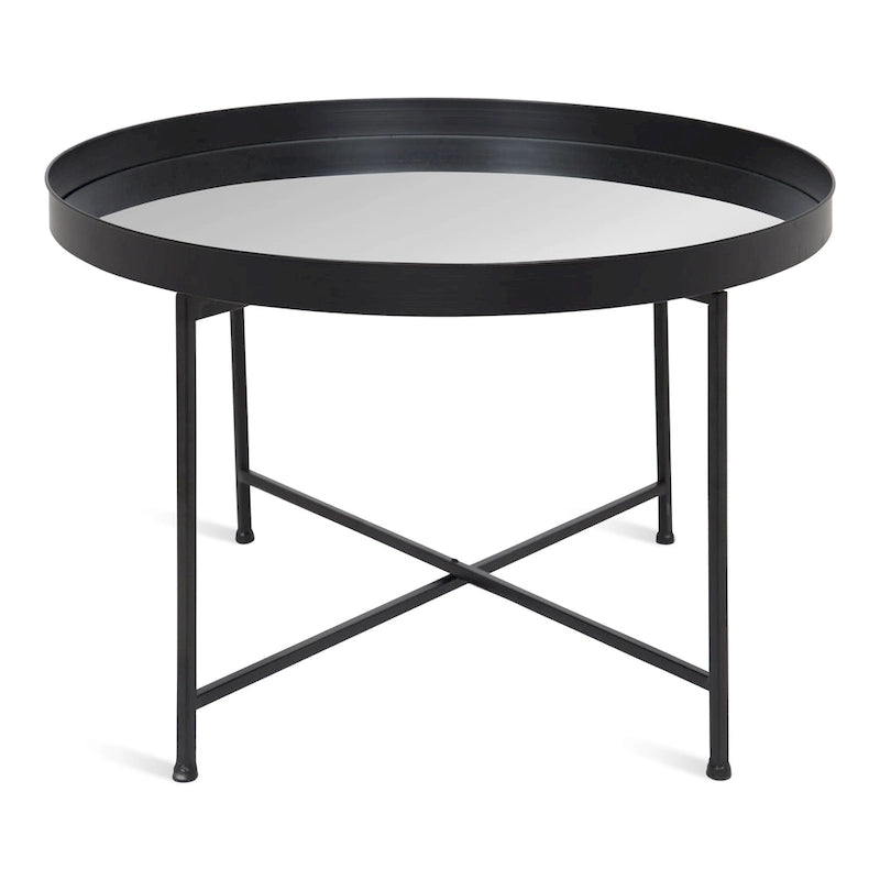 Round Metal Coffee Table - 28.25x28.25x19