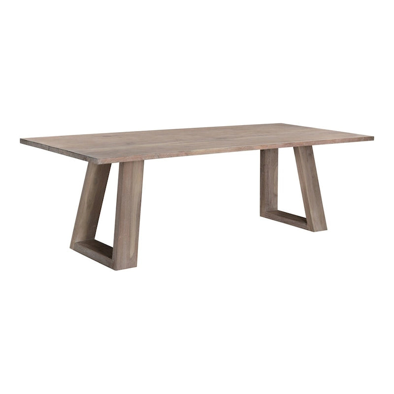 Table de salle à manger moderne en bois d'acacia massif