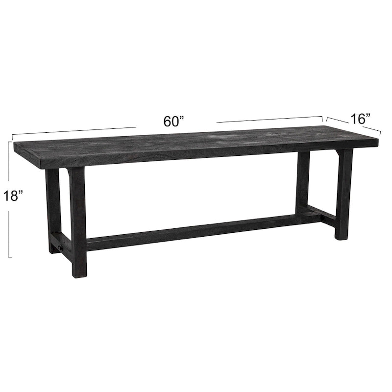 Elegant style Acacia Trestle Bench